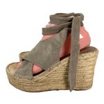 Marc Fisher Suede Leather Ankle Tie Wedge Heel Size 9.5 Photo 7