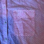 Gap  Pink Snake Print Button Down Shirt Women's Size M Long Sleeve Casual Top Photo 3