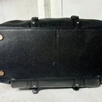 Hugo Boss BOSS Leather Braided Top Handle Medium Duffle Handbag Black Photo 7