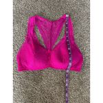 Victoria's Secret Victoria’s Secret Lace Racerback Bralette | Size Large | Hot Pink Photo 6