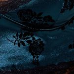 Motel Dyrana Top In Rose Flock Forest Green Photo 5