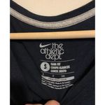 Nike  The Tee Athletic Dept SCORED Navy Blue Womens Size Small Slim Fit Photo 3