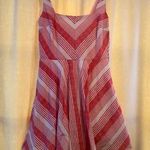 Bailey blue NWT Medium Red and White Sundress with lace underlay Photo 0