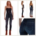 Mother High Waisted Looker Coffee Tea or Me GUC $220 Size 26 J1277 Blue Photo 0