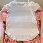Lululemon short sleeve tee shirt white and grey stripes Photo 4
