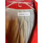 Coldwater Creek Linen Blazer Size 10 Burnt Orange Shorter Length Photo 2