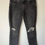 Levi's Black Distressed 711 Skinny Jean Size 28 Photo 11