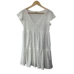 Jessica Simpson  White Eyelet Surplice Baby Doll Dress Women's Size Medium Photo 1