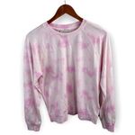 Lucky Brand  Pink Cotton Candy Tie Dye Sweatshirt M Photo 0