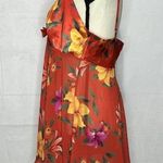 Victoria's Secret Heart Label Camisole Slip Chemise Vibrant Florals w Bow Size L Photo 4