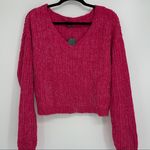 Wild Fable MAGENTA PINK VELVET FEEL SWEATER LARGE Photo 12