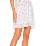 Rails  Linen Tie-Front August Sun Dress in White & Red Cherries Print Size Medium Photo 0