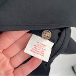 Universal Standard Elbe Poplin Half Placket Black Long Sleeve Classic Shirt Photo 8