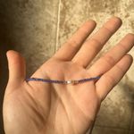 Handmade pearl purple beaded necklace Photo 4