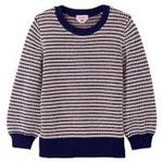 Kate Spade  New York Chevron Puff-Sleeve Sweater • Red White Blue Size XL NWT Photo 1