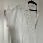 Carly Jean Los Angeles  Cream Button Down Blouse Photo 2