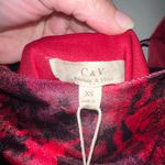 Chelsea and Violet  Crimson velvet Rose Long Sleeve Dress Photo 3