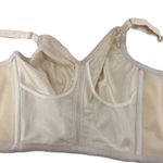 Vintage Fit n Slim Custom Maid Longline Bra 34B Ivory Pinup Rockbilly Tan Size undefined Photo 2