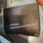 Stone Mountain USA LLC Gray Wristlet Clutch Bag with Gold Logo Detail Photo 2