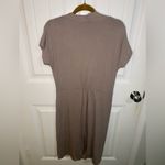 PURE Collection Jersey Knit Stretchy Deep V Neck Drop Waist Dress Size 12 Photo 5