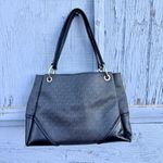 Michael Kors  Nicole Large Triple Compartment Shoulder Leather Tote Bag Black Photo 3