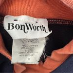 Bonworth Vintage  Sweatshirt‎ Womens Small Embroidered Fall Leaves Pullover Blue Photo 8