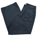 Madewell  Women’s Size 6 Navy Blue The Harlow Wide Leg Linen Blend Pants Photo 6