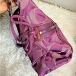 Coach  Poppy Purple Silver Signature Shoulder Bag Photo 3