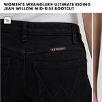 Wrangler Women's Straight Leg Jeans - Black Photo 10