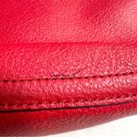 Michael Kors Red Lydia Large Leather Hobo Bag Designer Shoulder Bag Purse Photo 10
