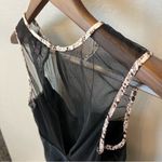 Victoria's Secret Victoria’s Secret velvet body suit, backless, sleeveless, animal print trim,S Photo 5