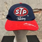Vintage Y2K Nascar STP Racing John Andretti #43 Racing Hat Red Navy Embroidered Multiple Photo 0