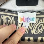 LuLaRoe Lola Kimono S Black Beige Tribal Aztec Fringe Hem Boho Festival Indie Photo 2