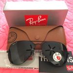 Ray-Ban New  Sunglasses Black Polarized 62mm Photo 0