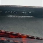 Stuart Weitzman  Fabric Open Toe Heel Patent Leather Tortoise Trim Size 8.5N Photo 6