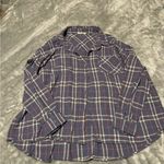 easel  Blue and Orange Plaid Button Down Shirt Photo 0