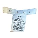 CAbi Women Peacoat Jacket Tea Coat Style 619 Wool Blend Burgundy Red Plus Sz. 14 Photo 4