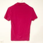Burberry  Size Small Dark Pink Nova Check Short Sleeve Collared Polo Top Photo 4