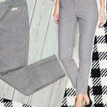 Michael Kors Black Gingham Straight Leg Ankle Pant Size 8 Photo 1