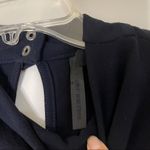 Topshop  navy cut out belted sleeve blouse top Photo 6