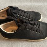 UGG  Australia TOMI Black Bomber Leather Suede Sneakers 1008487, women's 6.5 Photo 2
