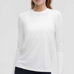 Lululemon  Ultralight Hip-Length Long-Sleeve Shirt White Size 4 Photo 0