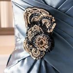 36.5 Enzoani Strapless Cocktail Mini Dress Sweetheart Neckline Size 6 New w/Tag $ Photo 5