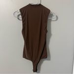 Aerie SMOOTHEZ Brown Mock Neck Thong Bodysuit Size M Photo 1