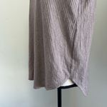 Old Navy Classic  Brown Oversized Ribbed Top M Long Sleeve Scoop Neck Soft Cozy Photo 3