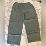 Quince NWOT  Sage Linen Trousers Sz L Photo 1