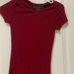 Polly & Esther Red Fitted Short Sleeve Tee Photo 0