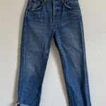 Reformation  Cynthia High Relaxed With Cuff Salton Wash Size 26 Photo 1