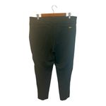 Anne Klein Ponte Ankle Pants Size 1X Hunter Green Stretch Pull On Pockets Casual Photo 1