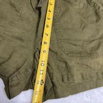Quince  Olive Green Linen Shorts Small Women Photo 6